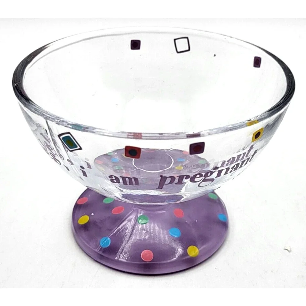 Lolita Sundae Bowl Eating for Two Hand Painted Ice Cream Dish 12 oz